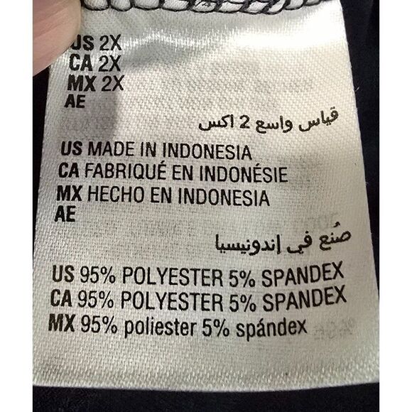 Charter Club Womens Intrepid Blue Surplice Dress 2X Polyester Blend Draped Waist - Picture 8 of 9